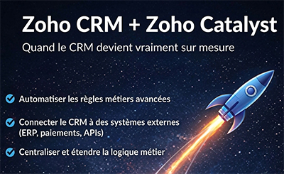 Utiliser Zoho Catalyst au sein de Zoho CRM : la puissance du sur-mesure et de l’automatisation   